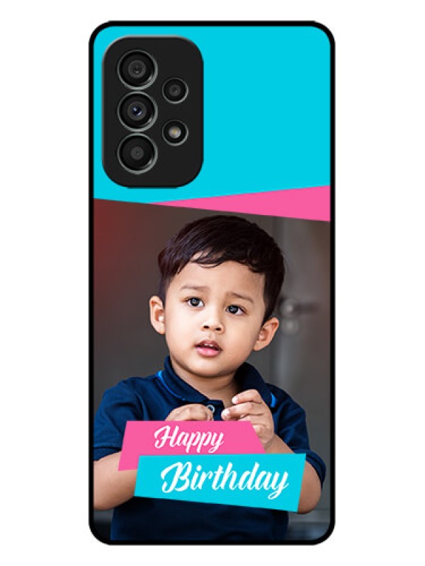 Custom Galaxy A73 5G Custom Metal Phone Case - Image Holder With 2 Color Design