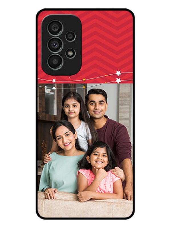 Custom Galaxy A73 5G Custom Metal Phone Case - Happy Family Design