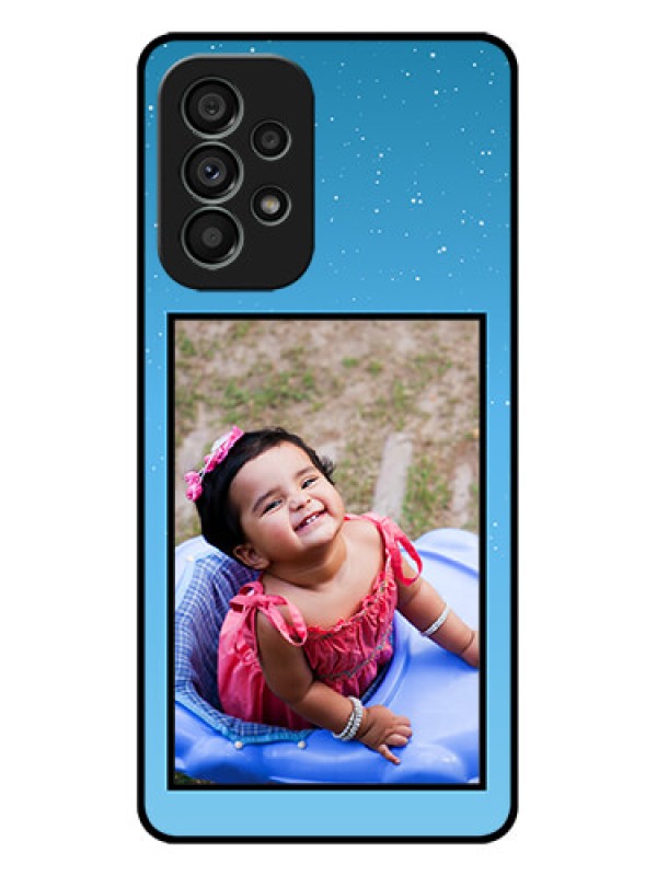 Custom Galaxy A73 5G Custom Metal Phone Case - Wave Pattern Colorful Design