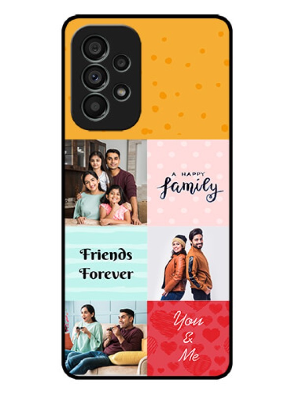 Custom Galaxy A73 5G Custom Metal Phone Case - Images With Quotes Design