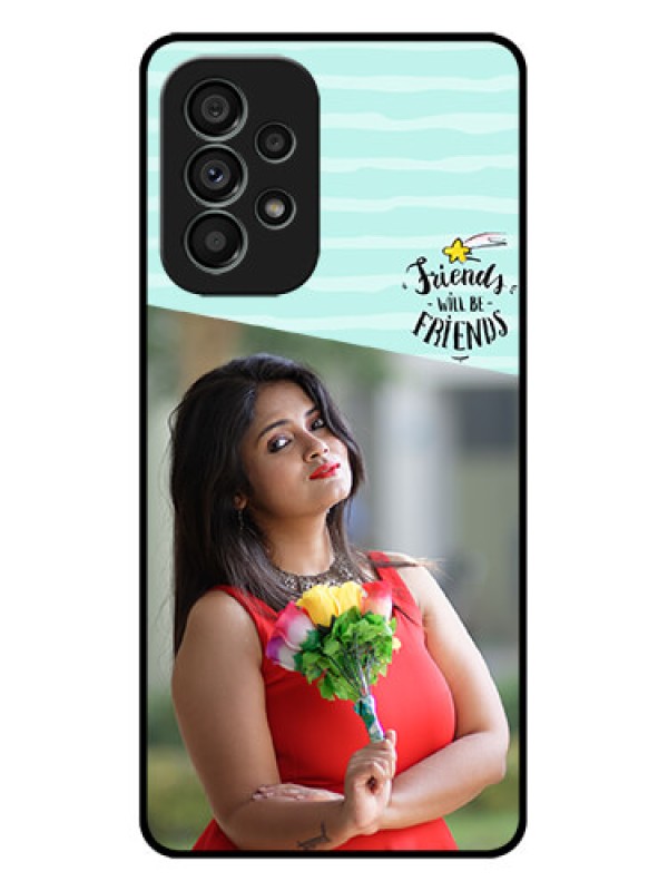 Custom Galaxy A73 5G Custom Metal Phone Case - Friends Picture Icon Design