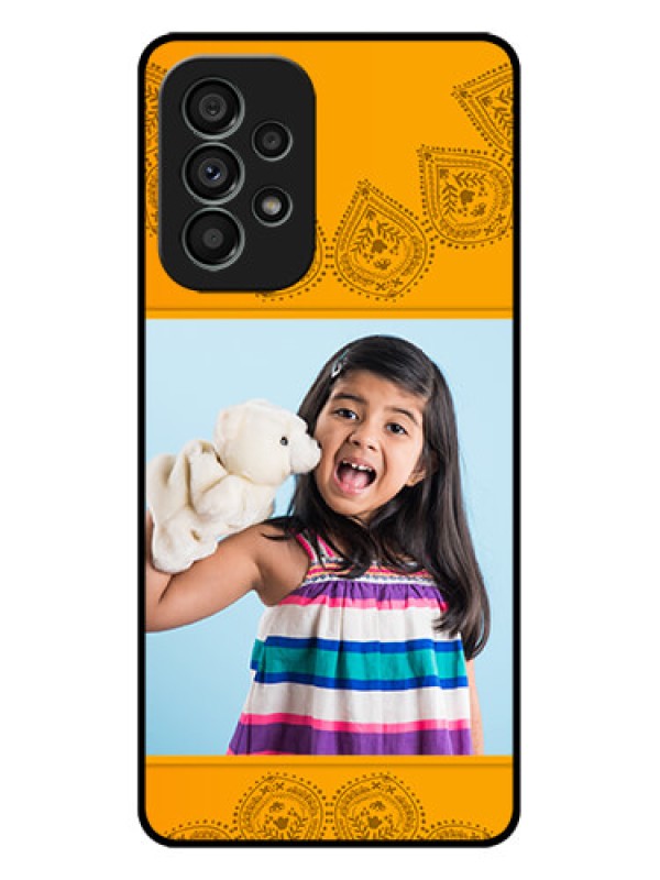 Custom Galaxy A73 5G Custom Metal Phone Case - Photo Wedding Design