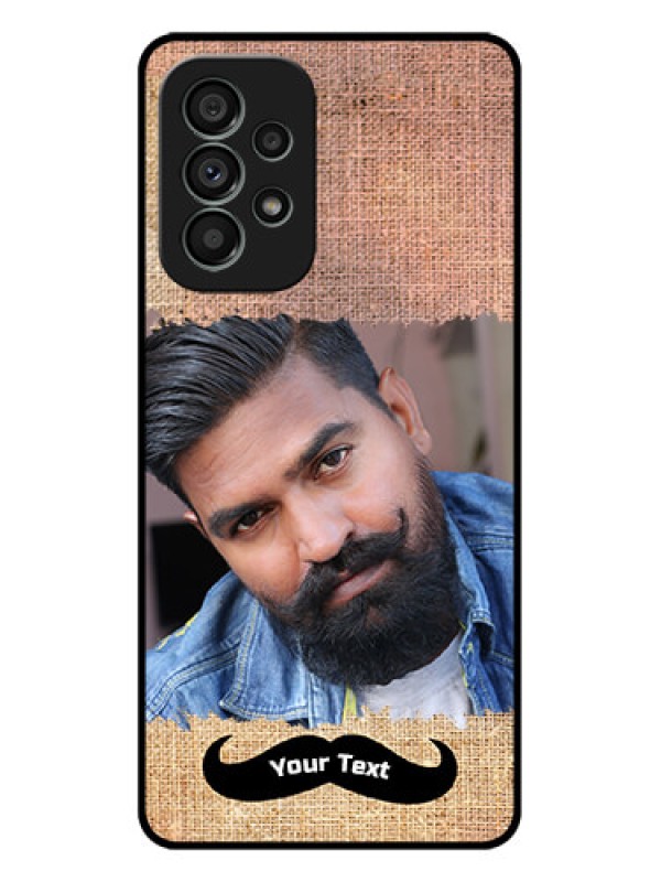 Custom Galaxy A73 5G Custom Metal Phone Case - With Texture Design