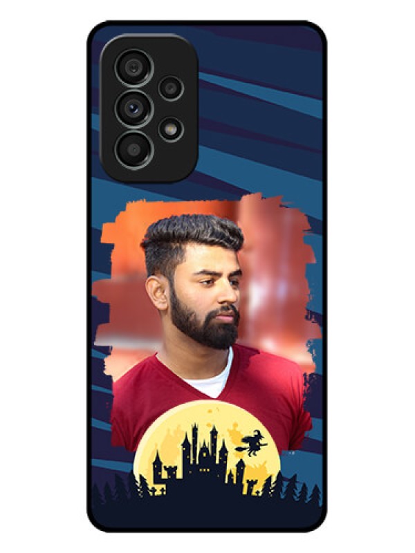 Custom Galaxy A73 5G Custom Metal Phone Case - Halloween Witch Design