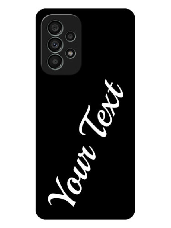 Custom Galaxy A73 5G Custom Metal Phone Case - With Your Name Design