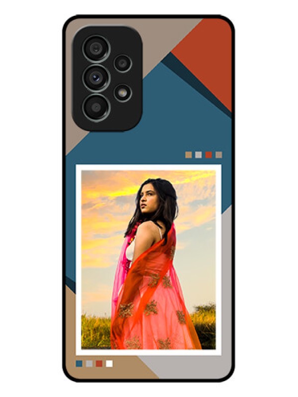 Custom Galaxy A73 5G Custom Metal Phone Case - Retro Color Pallet Design