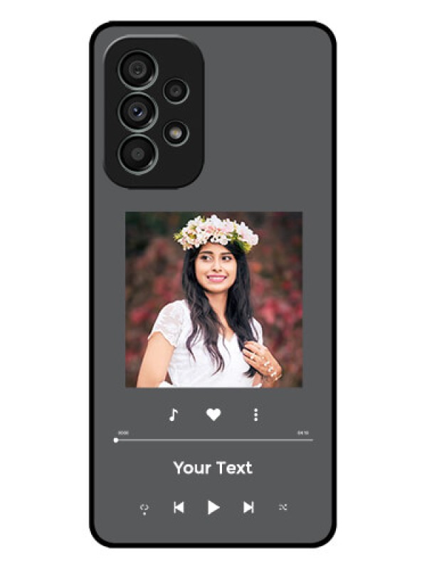 Custom Galaxy A73 5G Custom Metal Phone Case - Play The Music Design