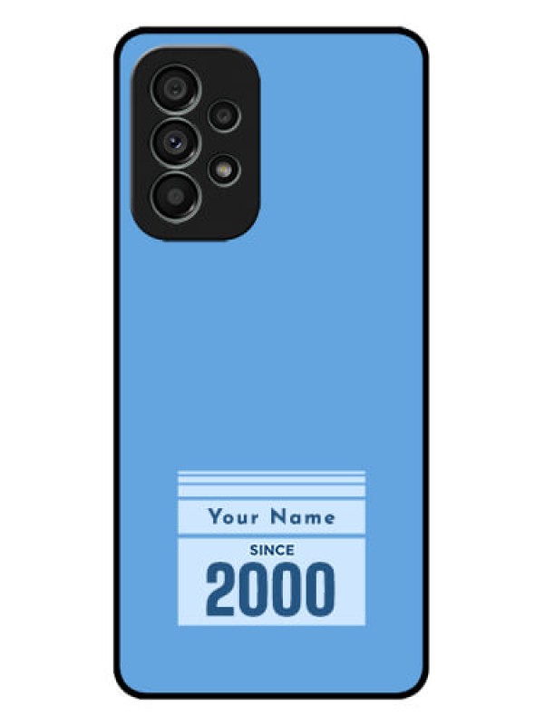 Custom Galaxy A73 5G Custom Metal Phone Case - Custom Year Of Birth Design