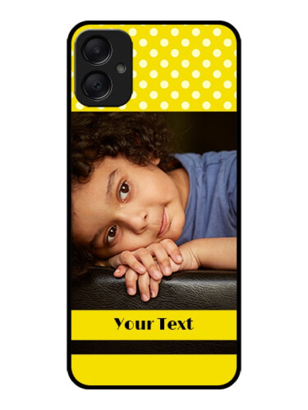 Custom Galaxy F05 Custom Metal Phone Case - Bright Yellow Case Design
