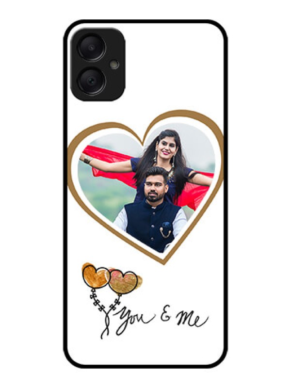 Custom Galaxy F05 Custom Metal Phone Case - You and Me Design