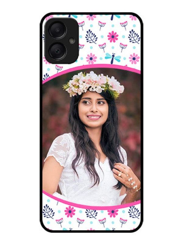 Custom Galaxy F05 Custom Metal Phone Case - Colorful Flower Design