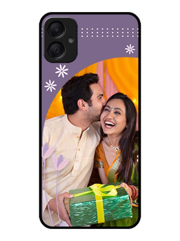 Custom Galaxy F05 Custom Metal Phone Case - Lavender Flowers Design