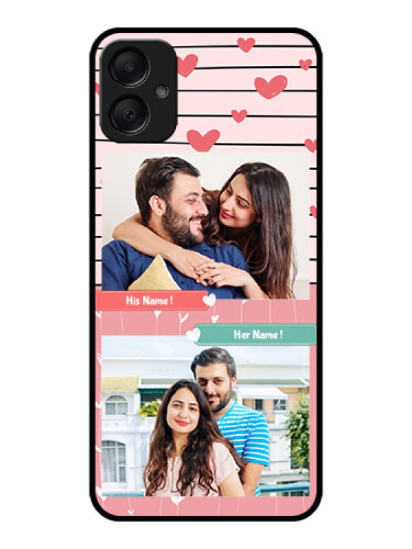 Custom Galaxy F05 Custom Metal Phone Case - Photo With Heart Design