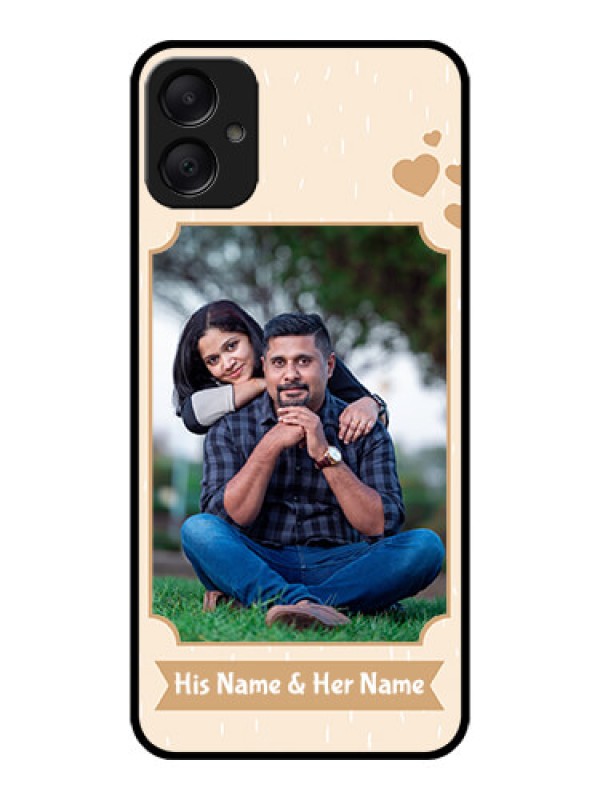 Custom Galaxy F05 Custom Metal Phone Case - With Confetti Love Design