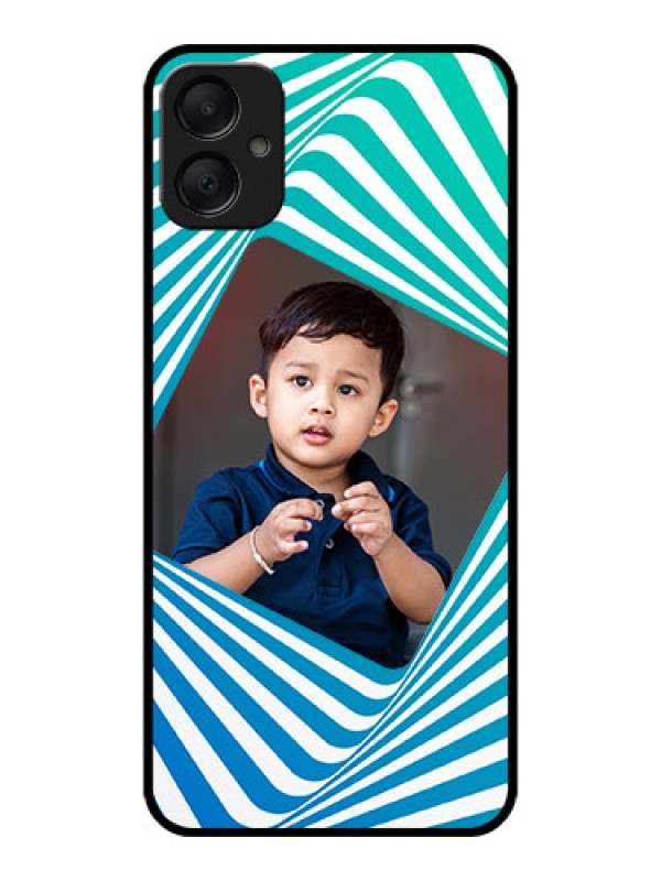 Custom Galaxy F05 Custom Metal Phone Case - Abstract Spiral Design