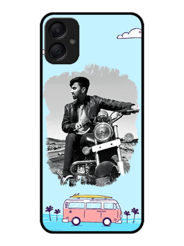 Custom Galaxy F05 Custom Metal Phone Case - Travel and Adventure Design