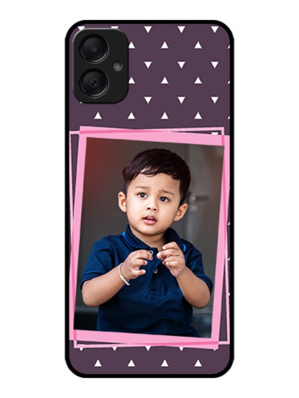 Custom Galaxy F05 Custom Metal Phone Case - Triangle Pattern Dotted Design