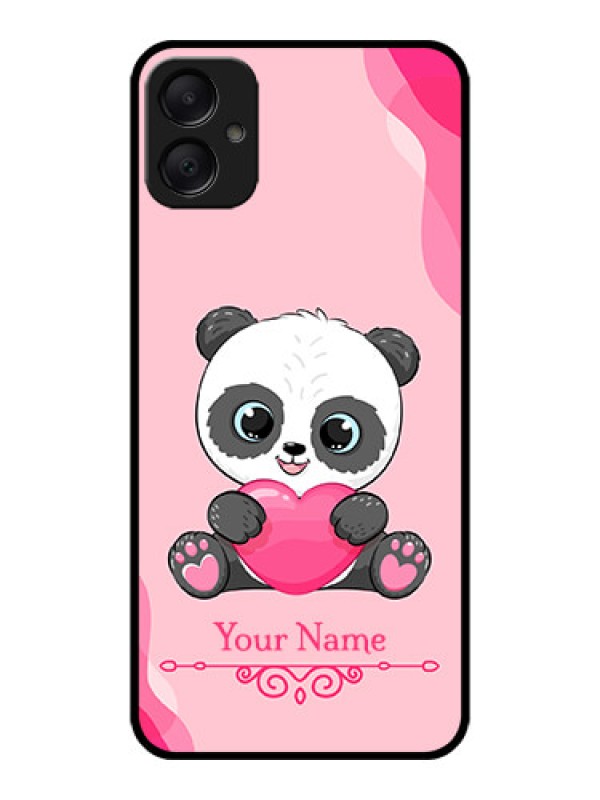Custom Galaxy F05 Custom Metal Phone Case - Cute Panda Design