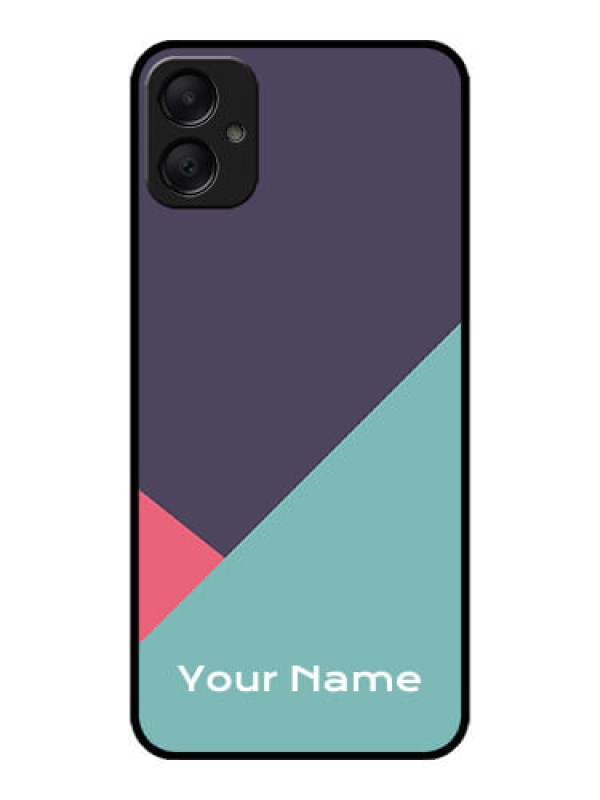 Custom Galaxy F05 Custom Metal Phone Case - Tri Color Abstract Design