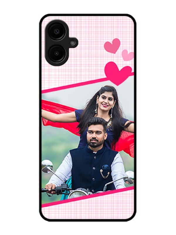 Custom Samsung Galaxy F06 Custom Metal Phone Case - Love Shape Heart Design