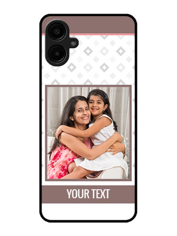 Custom Samsung Galaxy F06 Custom Metal Phone Case - Simple Diamond Design