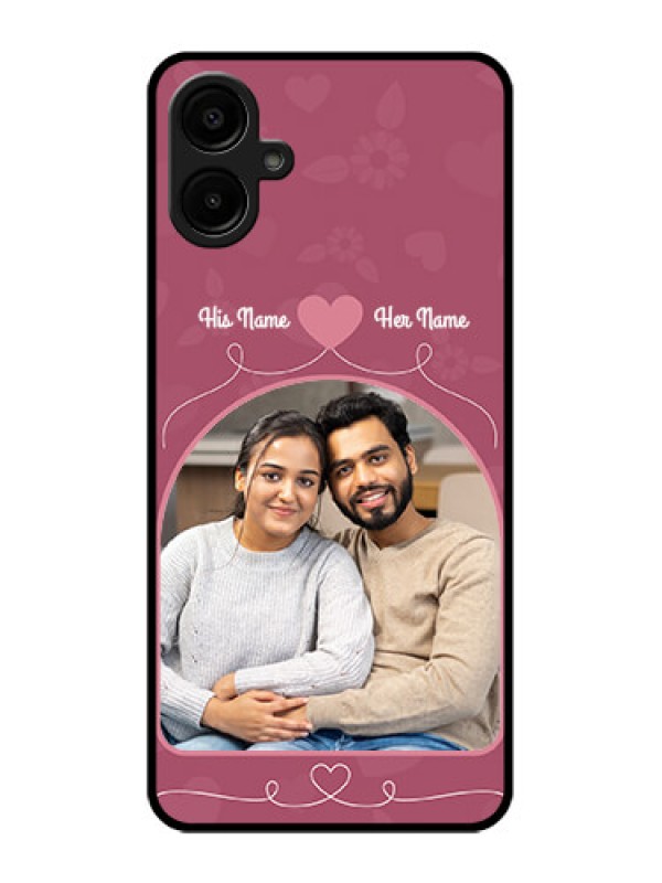 Custom Samsung Galaxy F06 Custom Metal Phone Case - Love Floral Design