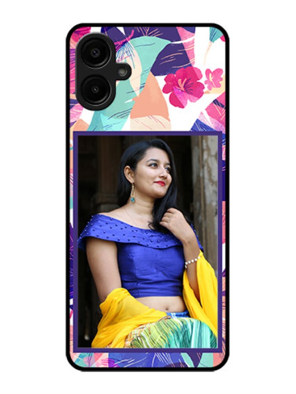 Custom Samsung Galaxy F06 Custom Metal Phone Case - Abstract Floral Design