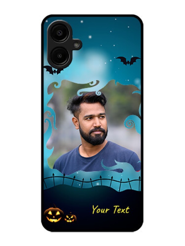 Custom Samsung Galaxy F06 Custom Metal Phone Case - Halloween Frame Design