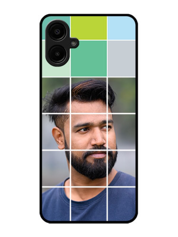 Custom Samsung Galaxy F06 Custom Metal Phone Case - With White Box Pattern