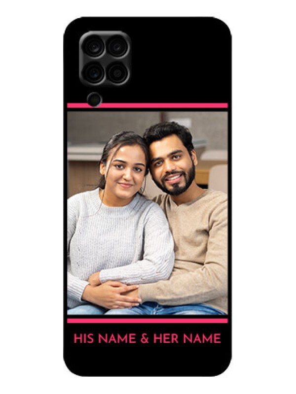 Custom Galaxy F12 Custom Metal Phone Case - With Add Text Design