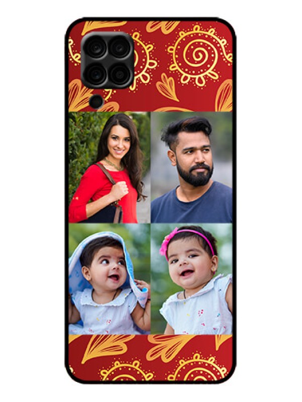 Custom Galaxy F12 Custom Metal Phone Case - 4 Image Traditional Design