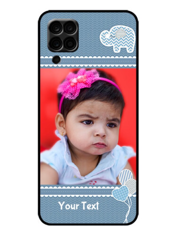Custom Galaxy F12 Custom Metal Phone Case - With Kids Pattern Design