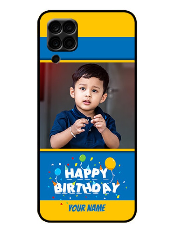Custom Galaxy F12 Custom Metal Phone Case - Birthday Wishes Design