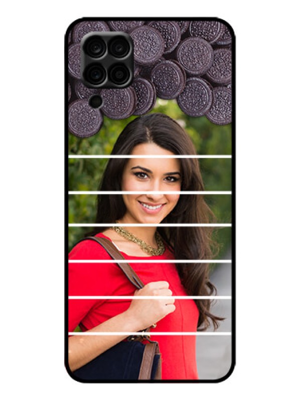 Custom Galaxy F12 Custom Metal Phone Case - With Oreo Biscuit Design