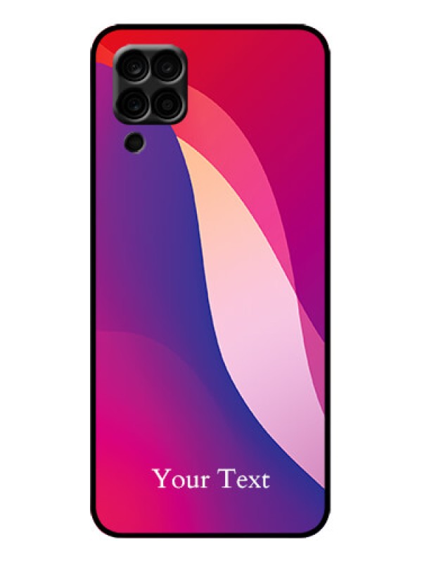 Custom Galaxy F12 Custom Metal Phone Case - Digital Abstract Overlap Design