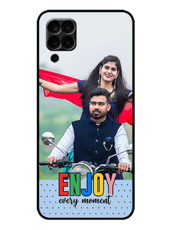 Custom Galaxy F12 Custom Metal Phone Case - Enjoy Every Moment Design