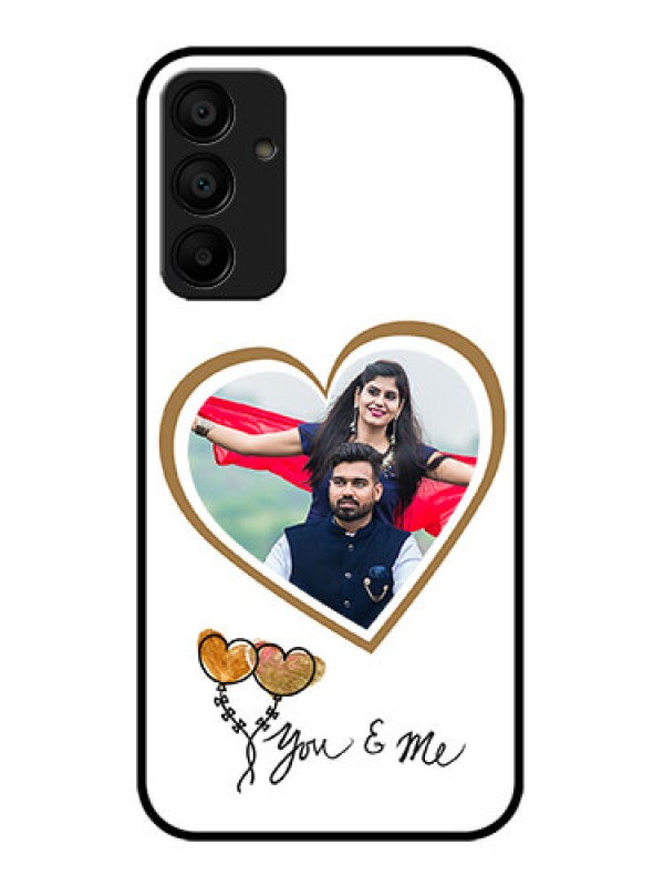 Custom Galaxy F15 5G Custom Metal Phone Case - You and Me Design