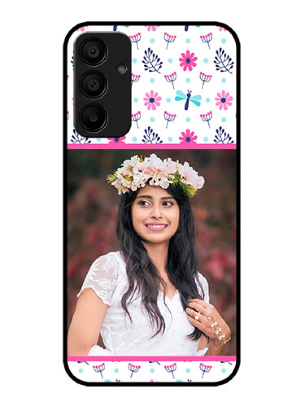 Custom Galaxy F15 5G Custom Metal Phone Case - Colorful Flower Design
