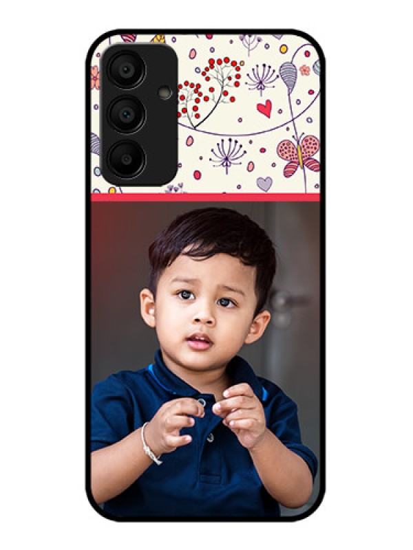 Custom Galaxy F15 5G Custom Metal Phone Case - Premium Floral Design