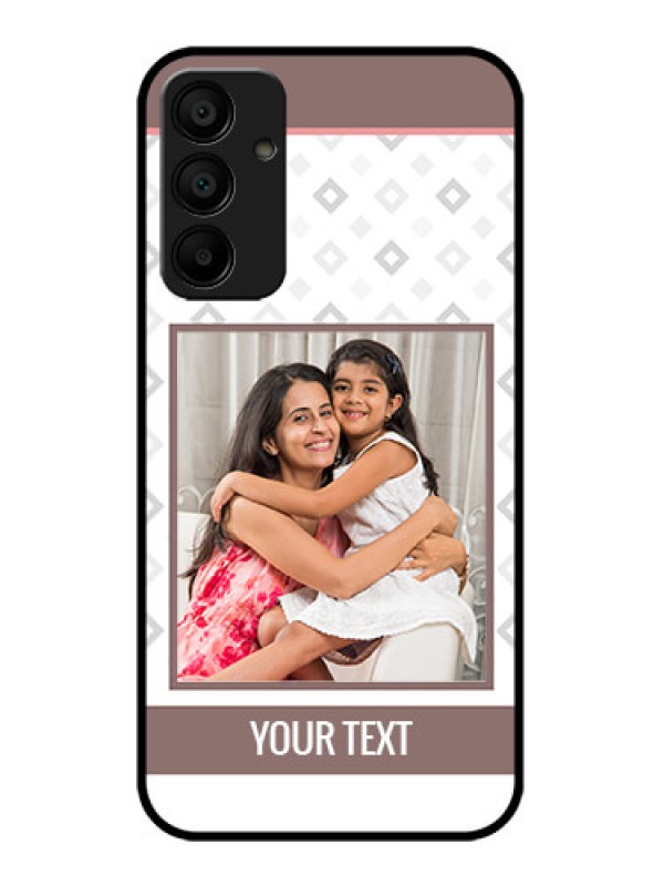 Custom Galaxy F15 5G Custom Metal Phone Case - Simple Diamond Design