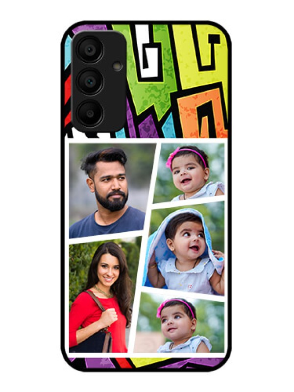 Custom Galaxy F15 5G Custom Metal Phone Case - Graffiti Pattern Design