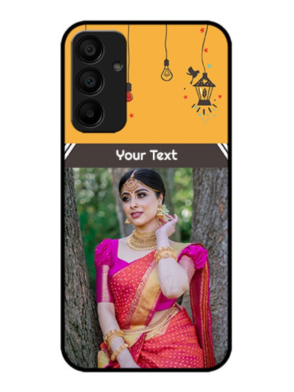 Custom Galaxy F15 5G Custom Metal Phone Case - With Family Picture And Icons