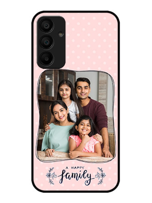 Custom Galaxy F15 5G Custom Metal Phone Case - Family With Dots Design