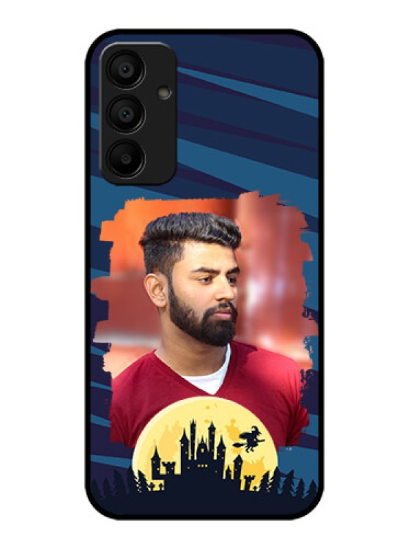 Custom Galaxy F15 5G Custom Metal Phone Case - Halloween Witch Design