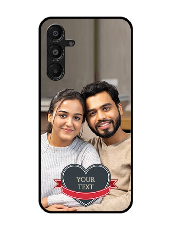 Custom Samsung Galaxy F16 5G Custom Metal Phone Case - Just Married Couple Design