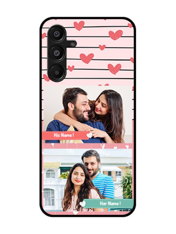 Custom Samsung Galaxy F16 5G Custom Metal Phone Case - Photo With Heart Design