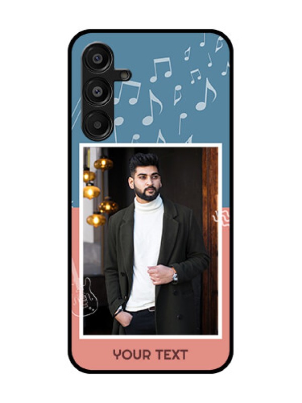 Custom Samsung Galaxy F16 5G Custom Metal Phone Case - With Color Musical Note Design