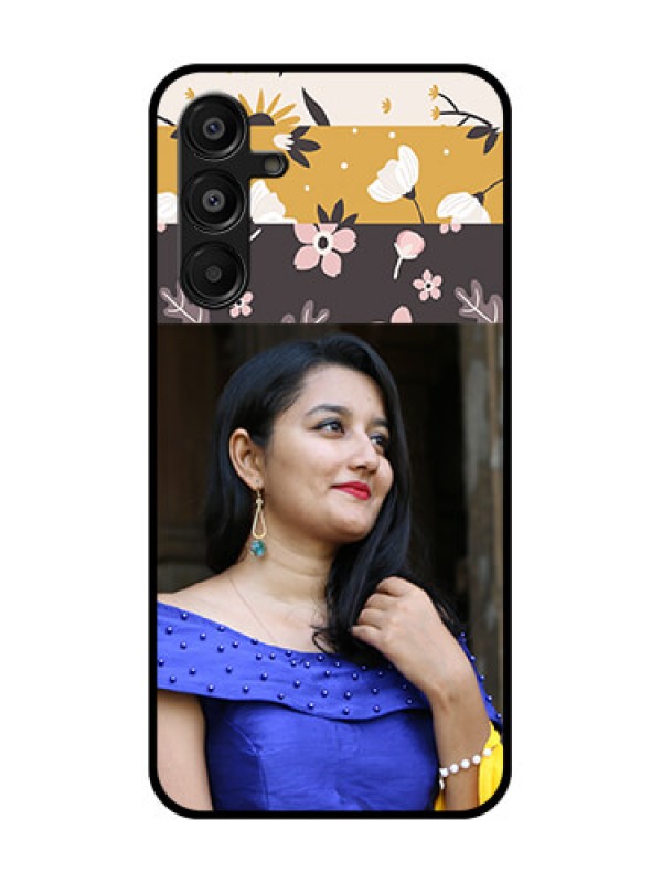 Custom Samsung Galaxy F16 5G Custom Metal Phone Case - Stylish Floral Design