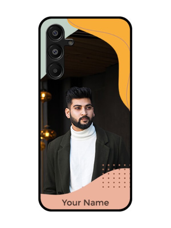 Custom Samsung Galaxy F16 5G Custom Metal Phone Case - Tri - Coloured Overlay Design