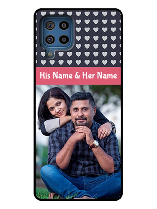 Custom Galaxy F22 Custom Metal Phone Case - Love Symbols Design